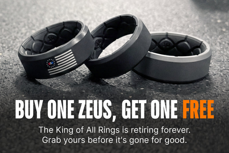 Zeus Edge Deep Stone Grey Ring